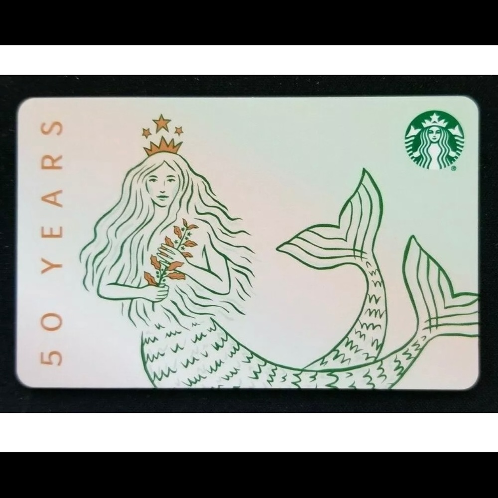 Starbucks 2021 50th Anniversary Siren Gift Card